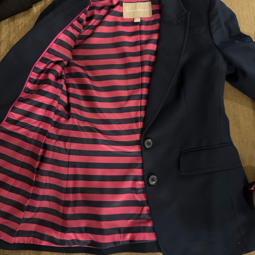 Ralph Lauren Navy Blazer Women’s Tailored - Picture 5 of 8